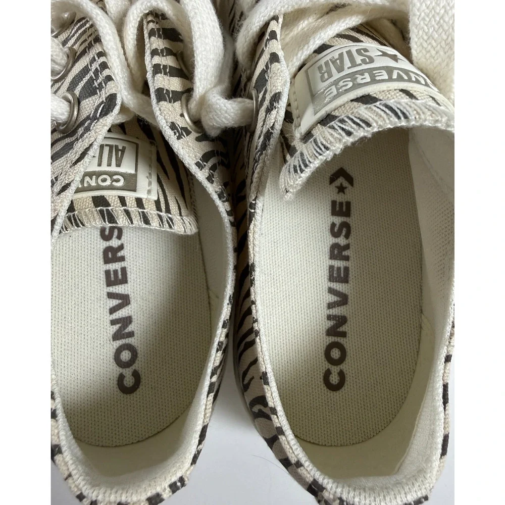 Converse Chuck Taylor All Star Lift Platform Zebra Sneakers Women's 8.5 A10959C